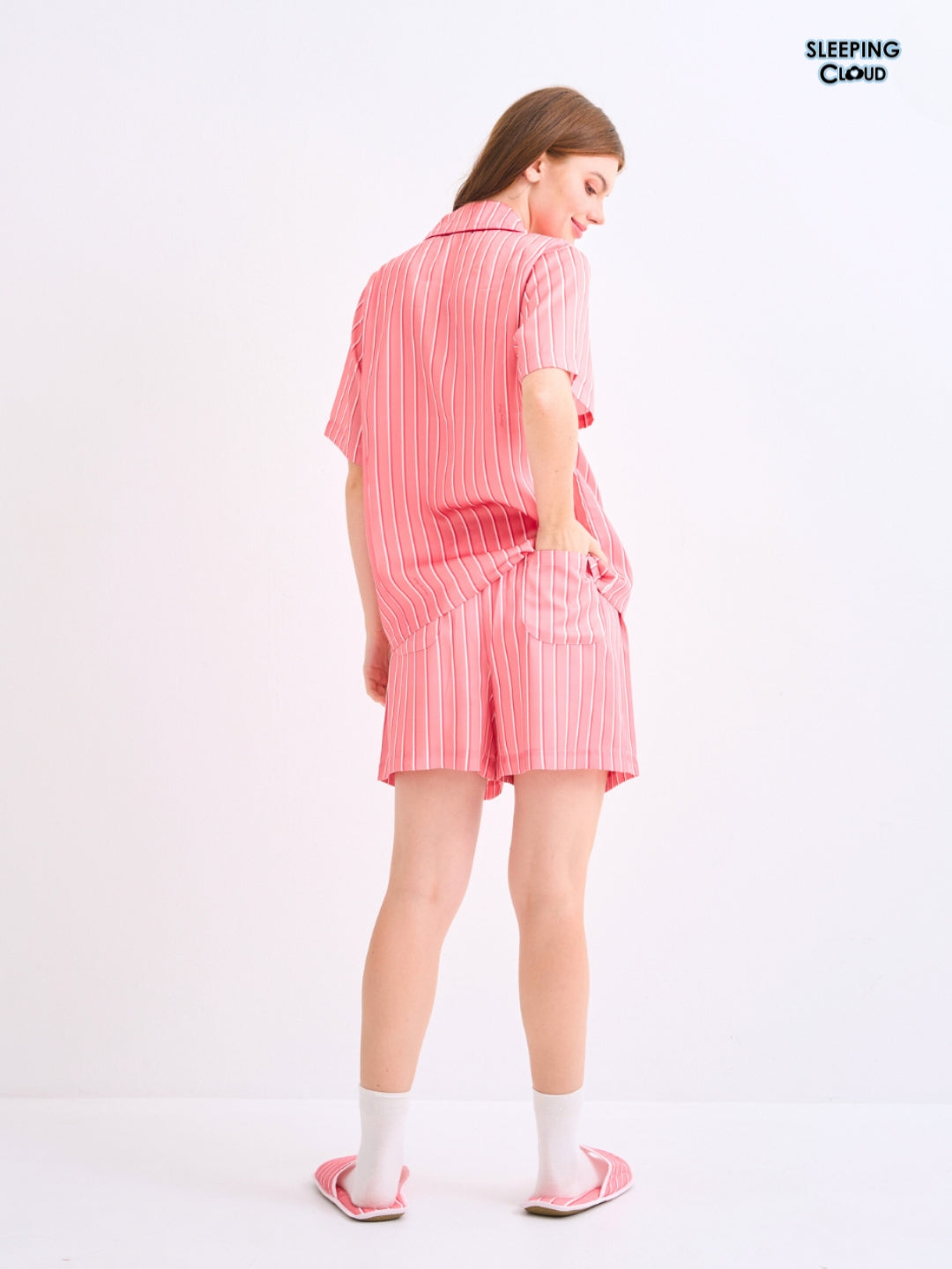 Make Up Your Day Collection - Red Sunday (Short Sleeves + Shorts Set)