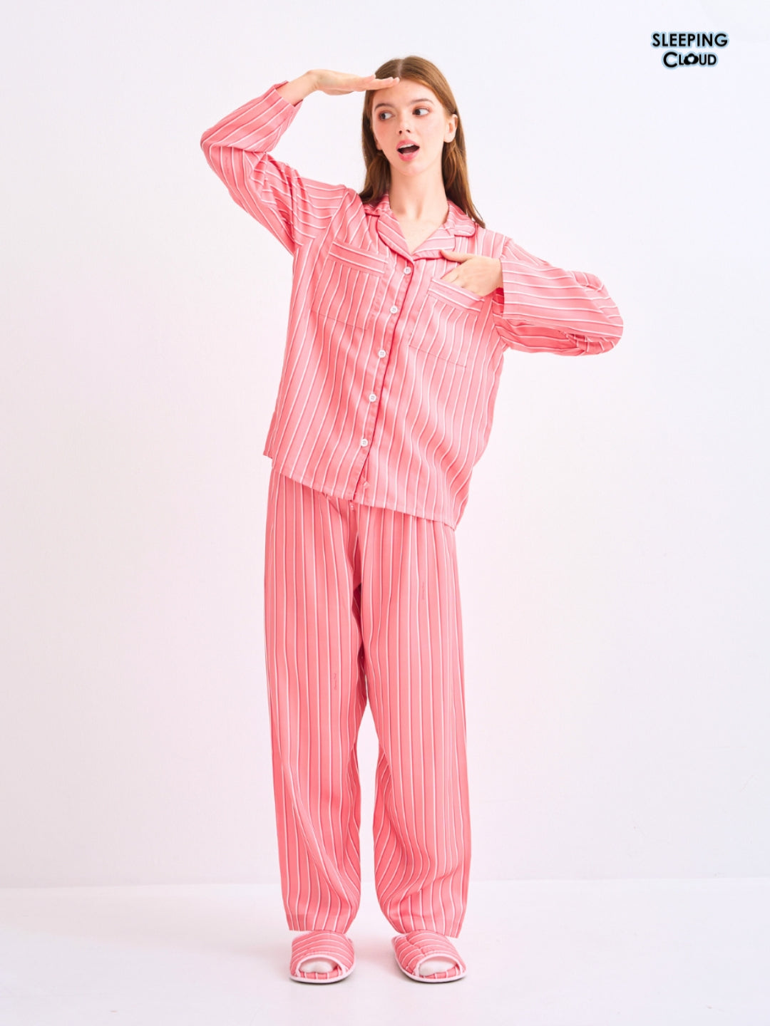 Make Up Your Day Collection - Red Sunday (Long Sleeves + Pants Set)