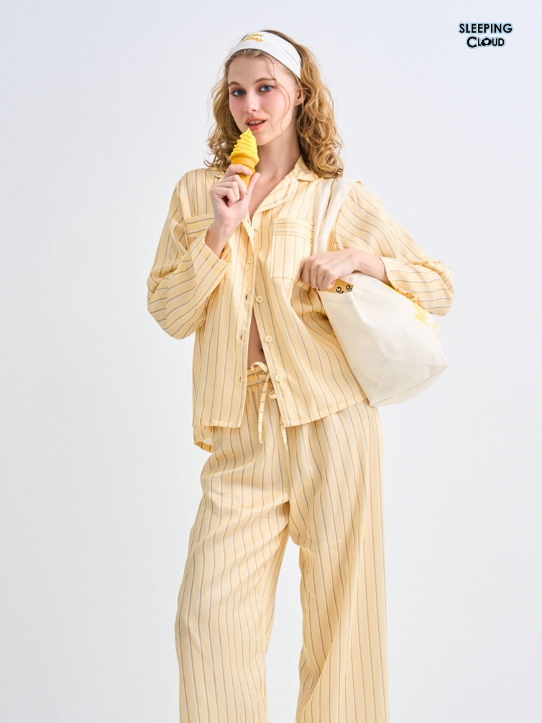 Make Up Your Day Collection - Yellow Monday (Long Sleeves + Pants Set)