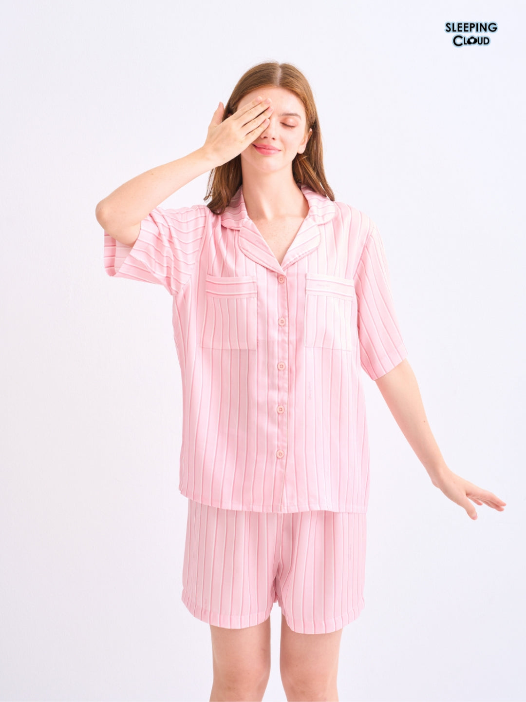 Make Up Your Day Collection - Pink Tuesday (Short Sleeves + Shorts Set)