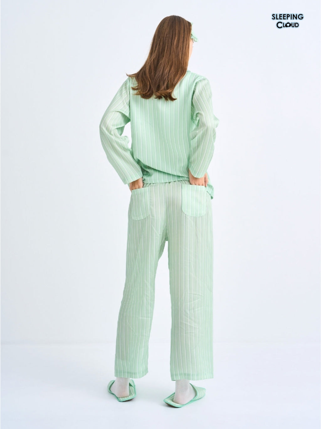 Make Up Your Day Collection - Green Wednesday (Long Sleeves + Pants Set)