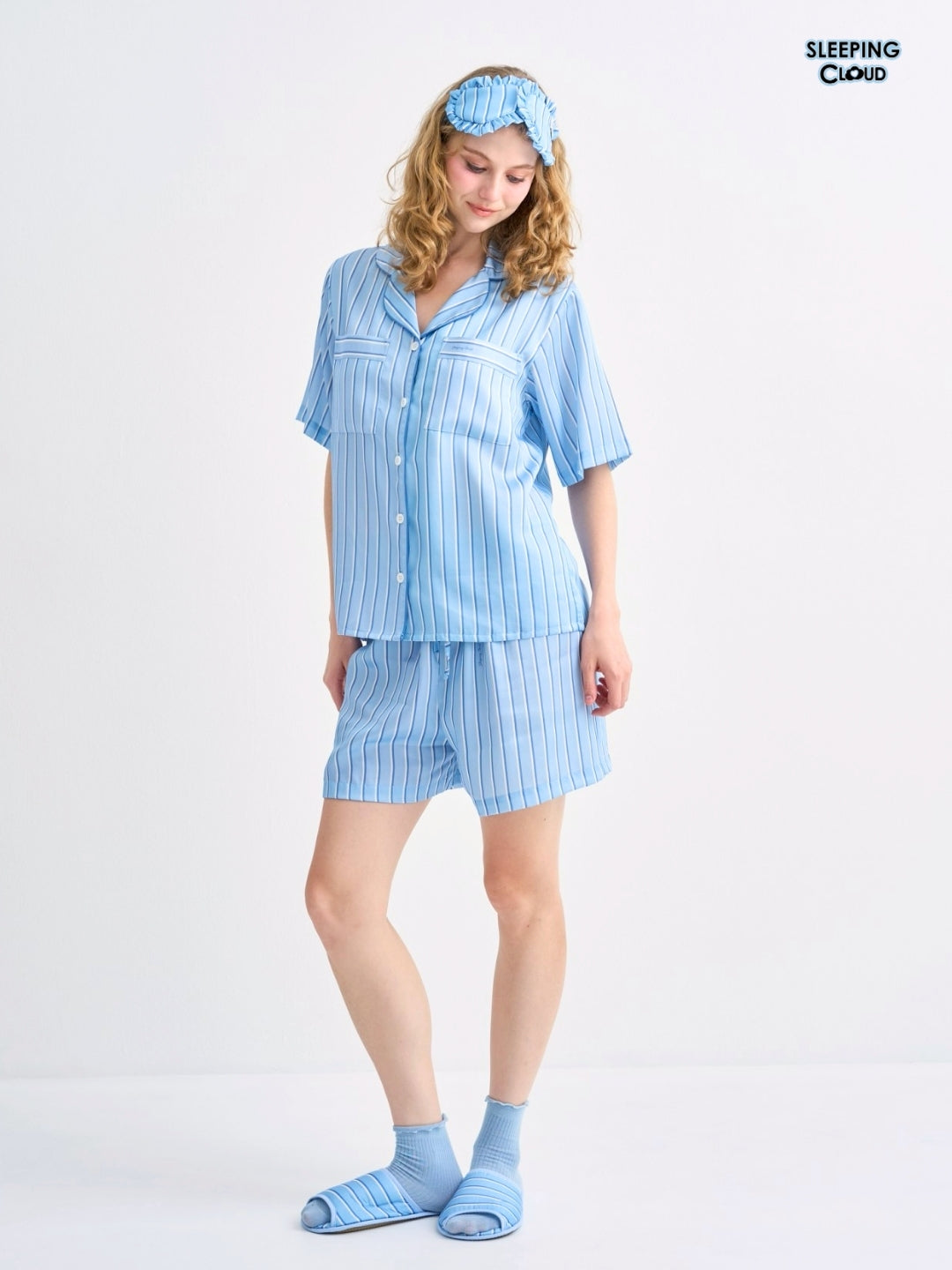 Make Up Your Day Collection - Blue Friday (Short Sleeves + Shorts Set)