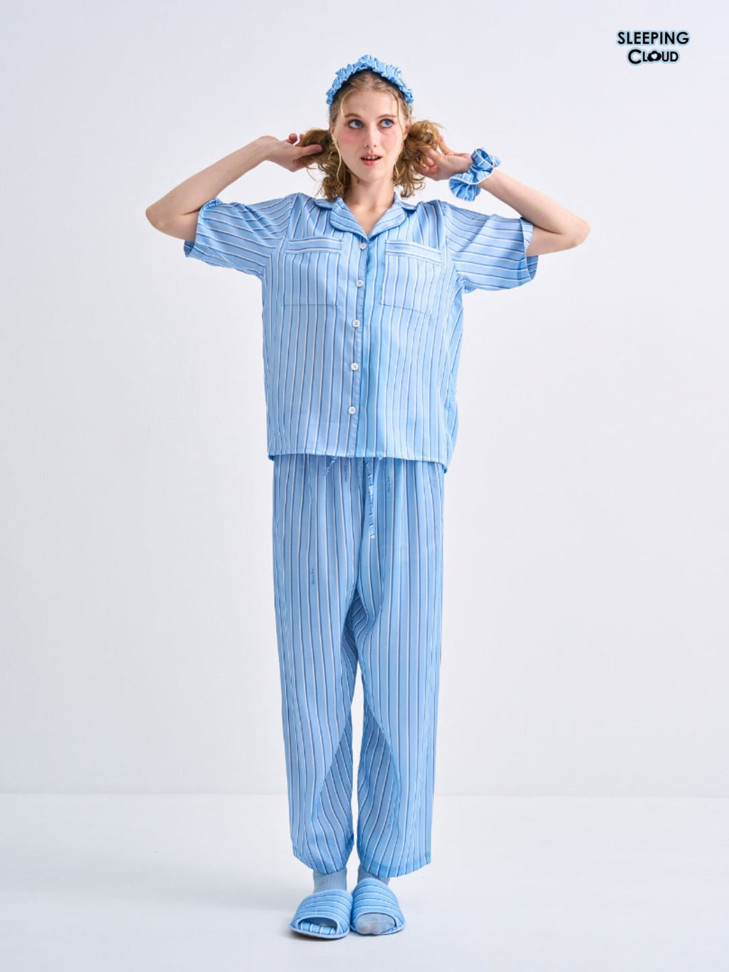 Make Up Your Day Collection - Blue Friday (Short Sleeves + Pants Set)