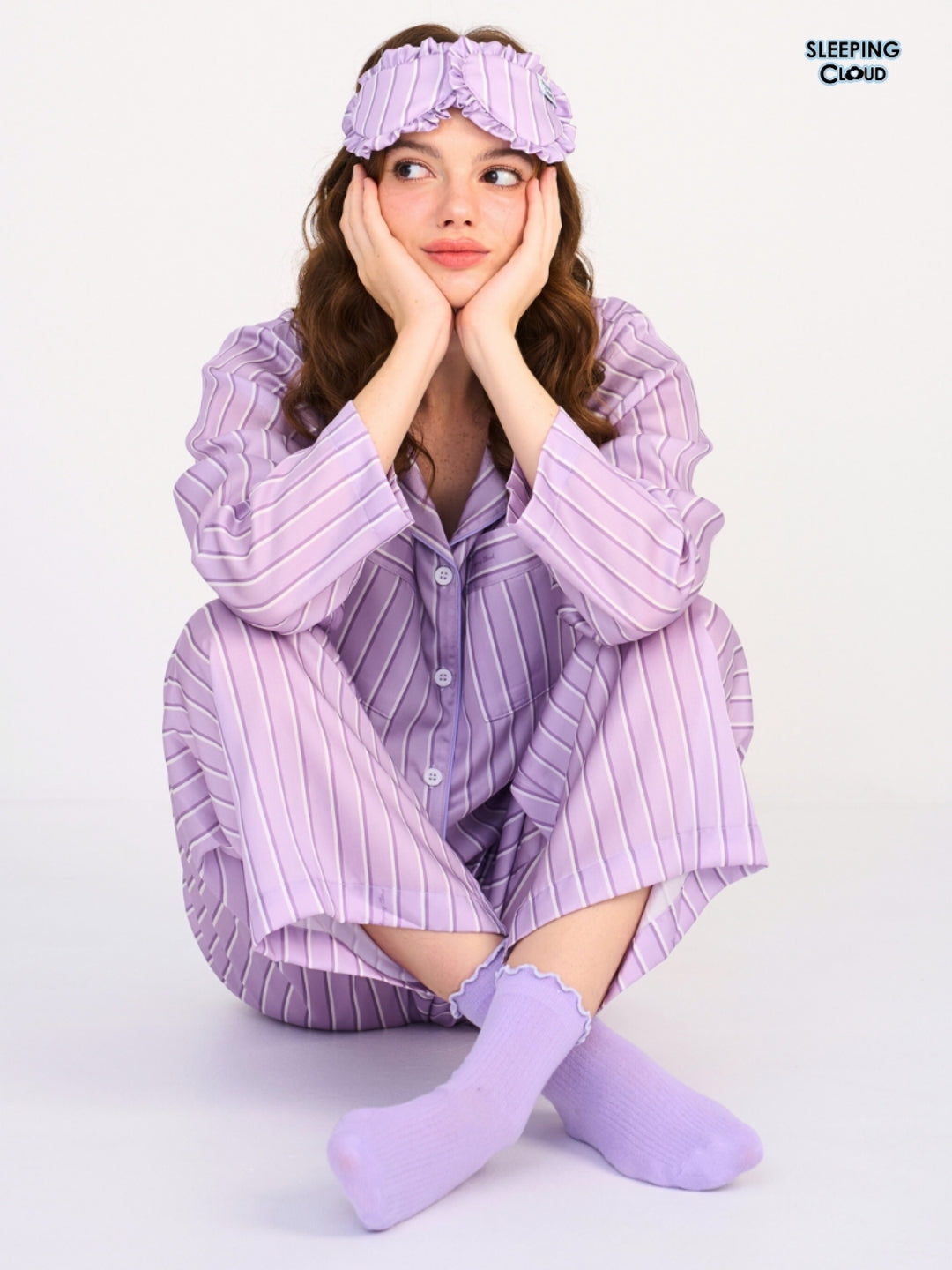 Make Up Your Day Collection - Purple Saturday (Long Sleeves + Pants Set)